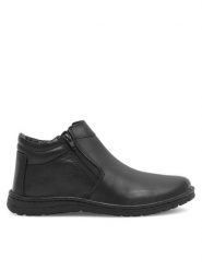 Go Soft Botki FIZA-03 Czarny. Czarne sztyblety męskie GO SOFT, ze skóry, bez obcasa, bez zapięcia. Za 259.99 zł.