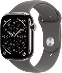 Smartwatch Apple Watch 11 GPS + Cellular 42mm Natural Titanium Sport Band S/M Grafitowy (MF8M4MP/A). Szare zegarki smartwatch Apple. Za 5,986.74 zł.