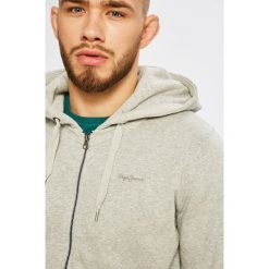 Pepe Jeans - Bluza. Szare bluzy z kapturem męskie marki Pepe Jeans, l, z bawełny, z kapturem. Za 299.90 zł.
