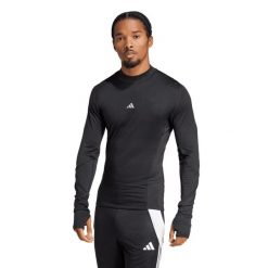 Koszulka Sportowa Adidas Tf Cr Ls Tee M Dorosłych. Czarne t-shirty sportowe męskie ADIDAS, m, bez wzorów, sportowe, bez ramiączek. Za 141.00 zł.