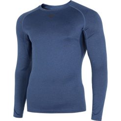 Longsleeve treningowy męski TSMLF272 - ciemny granat melanż. Bielizna termoaktywna męska marki 4f. Za 79.99 zł.