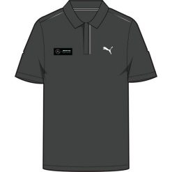 Koszulka polo z krótkim rękawem męska Puma MAPF1. Czarne koszulki polo męskie Puma, m, bez wzorów, bez kołnierzyka, bez ramiączek. Za 181.99 zł.