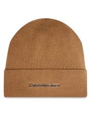 Calvin Klein Czapka Inst Embro K50K512452 Beżowy. Brązowe czapki męskie Calvin Klein, na zimę, bez wzorów, z bawełny. Za 179.99 zł.