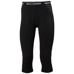 Legginsy o długości 3/4 Helly Hansen lifa merino midweight. Czarne legginsy męskie Helly Hansen, l, bez wzorów, z wełny, trekkingowe. Za 319.15 zł.