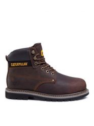 CAT Footwear Trapery Powerplant S3 Hro P724629 Brązowy. Brązowe buty zimowe męskie CAT Footwear, bez wzorów, z nubiku, bez obcasa, bez zapięcia. Za 509.99 zł.