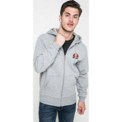 Ellesse - Bluza. Szare bluzy rozpinane męskie Ellesse, z nadrukiem, z bawełny. Za 259.90 zł.