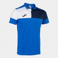 Polo Joma Crew V. Niebieskie koszulki polo męskie Joma, m, bez wzorów, sportowe, bez kołnierzyka, bez ramiączek. W wyprzedaży za 119.15 zł.