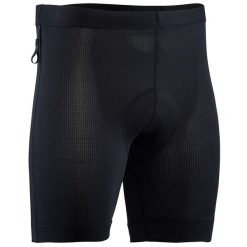 Spodenki rowerowe wewnętrzne męskie z wkładką Coolmax Silvini Inner MP373V. Czarne szorty sportowe męskie Silvini, bez wzorów, sportowe. Za 133.55 zł.