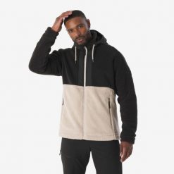 Polar turystyczny męski Quechua SH900 Warm. Brązowe bluzy z polaru męskie QUECHUA, m, bez wzorów, z polaru, sportowe, bez ramiączek, bez kaptura. Za 239.99 zł.