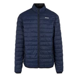 Kurtka puchowa Regatta Hillpack II. Niebieskie kurtki męskie Regatta, l, bez wzorów, z poliamidu, sportowe, bez ramiączek, bez kaptura. Za 159.99 zł.