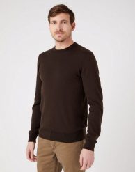 WRANGLER CREWNECK KNIT MĘSKI SWETER KLASYCZNY DELICIOSO W8A02PH38 112321349. Swetry męskie Wrangler, bez wzorów, klasyczne, bez kołnierzyka, bez ramiączek. Za 139.99 zł.