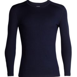 Longsleeve termoaktywny męski icebreaker 260 Tech Crewe. Niebieskie bielizna termoaktywna męska Icebreaker, m, bez wzorów, bez ramiączek, narciarskie. Za 419.99 zł.