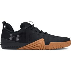 Buty do treningu biegowego Under Armour Reign 6. Czarne buty treningowe męskie Under Armour, bez wzorów, bez zapięcia, na fitness i siłownię. Za 389.00 zł.