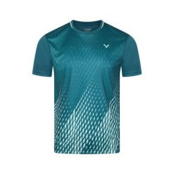 Koszulka sportowa unisex VICTOR T-43103 G. Niebieskie t-shirty sportowe męskie Victor, l, bez wzorów, z poliesteru, sportowe, bez ramiączek. Za 149.99 zł.