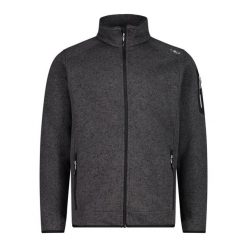 Polar męski CMP Perl Jacket Knitted. Szare bluzy z polaru męskie CMP, l, bez wzorów, z polaru, sportowe, bez ramiączek, bez kaptura. Za 255.10 zł.