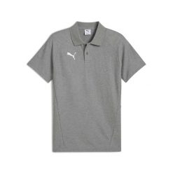 Polo Puma Evostripe. Szare koszulki polo męskie Puma, bez wzorów, sportowe, bez kołnierzyka, bez ramiączek. Za 231.00 zł.