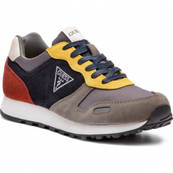 Sneakersy GUESS - FMCHA4 SUE12 MULTI. Szare buty sportowe na co dzień męskie Guess, z aplikacjami, z materiału. Za 399.00 zł.