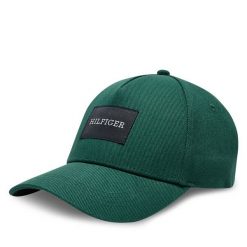 Czapka z daszkiem Tommy Hilfiger. Zielone czapki męskie Tommy Hilfiger, bez wzorów. Za 229.99 zł.