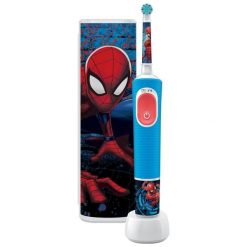 Szczoteczka rotacyjna Oral-B Vitality Pro D103 Kids 3+ Spiderman + etui niebieski. Niebieskie szczoteczki elektryczne ORAL-B. Za 109.90 zł.