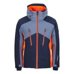 Kurtka Peak Mountain Crampon. Niebieskie kurtki narciarskie i snowboardowe męskie Peak Mountain, na zimę, m, bez wzorów, bez kaptura, narciarskie. Za 743.50 zł.