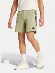 Adidas Szorty sportowe Future Icons 3-Stripes IW8540 Zielony Regular Fit. Zielone szorty sportowe męskie ADIDAS, bez wzorów, z syntetyku, sportowe. Za 129.99 zł.