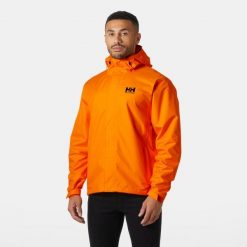 Kurtka wodoodporna Helly Hansen Seven J. Brązowe kurtki męskie Helly Hansen, m, bez wzorów, sportowe, bez ramiączek, bez kaptura. Za 486.50 zł.