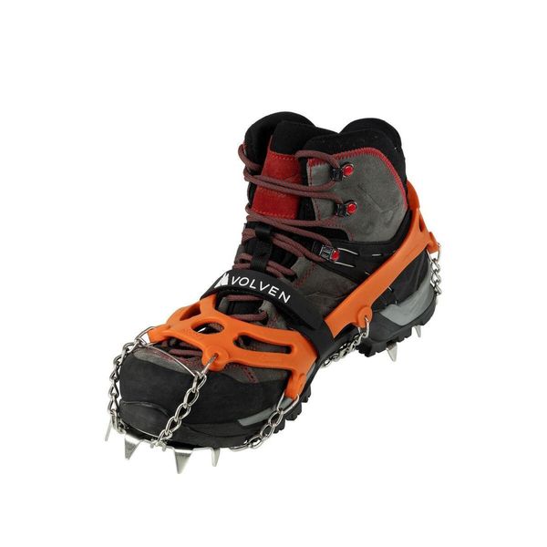 Raczki Turystyczne PRO Traxion Pomarańczowe S_36_38. Brązowe buty trekkingowe męskie VOLVEN, bez wzorów, bez zapięcia, trekkingowe. Za 149.99 zł.