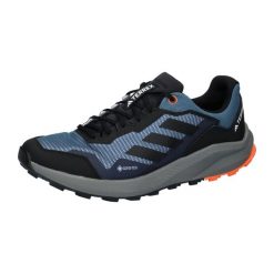 Buty techniczne adidas Terrex Trailrider GTX czarne. Czarne buty do biegania męskie ADIDAS, bez wzorów, z gore-texu, bez zapięcia, do biegania, adidas terrex, gore-tex. Za 584.80 zł.