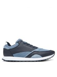 Tommy Hilfiger Sneakersy New Runner Eva Mix FM0FM05522 Niebieski. Niebieskie buty sportowe na co dzień męskie Tommy Hilfiger, m, bez wzorów, ze skóry, bez ramiączek, bez kaptura. Za 329.99 zł.