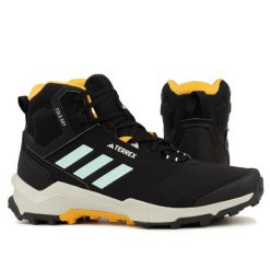 Buty męskie trekingowe wodoodporne Adidas TERREX AX4 MID BETA. Czarne buty trekkingowe męskie ADIDAS, na zimę, bez wzorów, bez zapięcia, adidas terrex. W wyprzedaży za 499.00 zł.