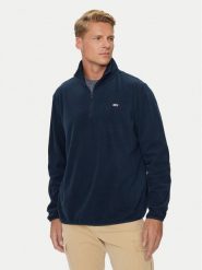 Tommy Jeans Polar Flag DM0DM20508 Granatowy Regular Fit. Niebieskie bluzy z polaru męskie Tommy Jeans, m, bez wzorów, z jeansu, bez ramiączek, bez kaptura. Za 249.99 zł.