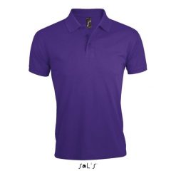 Polo Sol's Prime. Fioletowe koszulki polo męskie SOL'S, m, bez wzorów, z bawełny, bez kołnierzyka, bez ramiączek. Za 135.00 zł.
