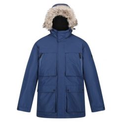 Męska Kurtka Zimowa Parka Podgrzewana Volter. Niebieskie kurtki męskie Regatta, na zimę, m, bez wzorów, bez kaptura. Za 341.99 zł.