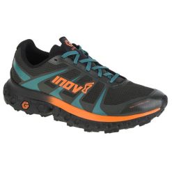 Buty do biegania męskie, Inov-8 Trailfly Ultra G 300 Max. Zielone buty do biegania męskie Inov-8, bez wzorów, z gumy, bez zapięcia, do biegania. Za 814.00 zł.