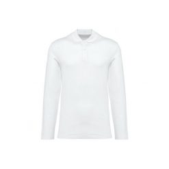 Koszulka polo z długim rękawem suprima Kariban Premium. Białe koszulki męskie z długim rękawem KARIBAN, m, bez wzorów, z bawełny, bez kołnierzyka, bez ramiączek. Za 195.00 zł.
