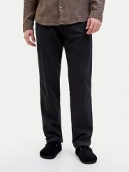 Jack & Jones Spodnie materiałowe Kane 12274977 Czarny Relaxed Fit. Czarne spodnie na co dzień męskie Jack & Jones, bez wzorów, z bawełny. Za 139.99 zł.