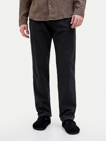 Jack & Jones Spodnie materiałowe Kane 12274977 Czarny Relaxed Fit. Czarne spodnie na co dzień męskie Jack & Jones, bez wzorów, z bawełny. Za 119.99 zł.