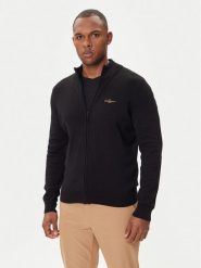 Aeronautica Militare Kardigan 252MA1580UL00506 Czarny Regular Fit. Czarne kardigany męskie Aeronautica Militare, m, bez wzorów, z bawełny, bez ramiączek. Za 639.99 zł.