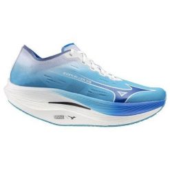 Buty do biegania Mizuno Wave Rebellion Pro. Niebieskie buty do biegania męskie Mizuno, bez wzorów, bez zapięcia, do biegania, mizuno wave. W wyprzedaży za 829.65 zł.