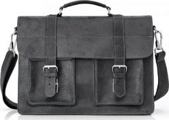 Solome SZARA SKÓRZANA TORBA LISTONOSZKA NA RAMIĘ SOLOME. Szare torby męskie na ramię Solome, bez wzorów, na ramię. Za 349.00 zł.