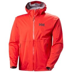 Kurtka wodoodporna Helly Hansen Momentum 3L Stretch. Czerwone kurtki męskie Helly Hansen, l, bez wzorów, bez ramiączek, bez kaptura. Za 1,036.50 zł.