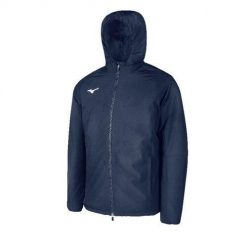 Kurtka Mizuno Team Mizuno club. Niebieskie kurtki męskie Mizuno, bez wzorów, bez ramiączek, bez kaptura. W wyprzedaży za 201.35 zł.