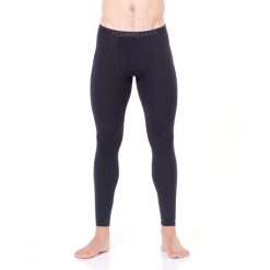 Legginsy termoaktywne męskie Icebreaker 200 Oasis. Czarne bielizna termoaktywna męska Icebreaker, m, bez wzorów, z wełny, bez ramiączek, trekkingowe. Za 406.00 zł.