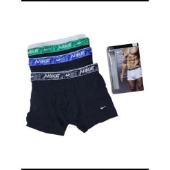 Bokserki Nike Trunk Dri-Fit Everyday Cotton 3pk U9L KE1008. Czarne bokserki męskie Nike, l, bez wzorów. Za 160.74 zł.