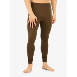 Legginsy termoaktywne męskie Brubeck Ranger Thermo. Zielone bielizna termoaktywna męska Brubeck, m, bez wzorów, bez ramiączek. Za 156.99 zł.