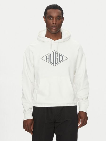 HUGO Bluza Dacorolo 50534947 Beżowy Relaxed Fit. Brązowe bluzy nierozpinane męskie Hugo, m, bez wzorów, z bawełny, bez ramiączek, bez kaptura. Za 309.99 zł.