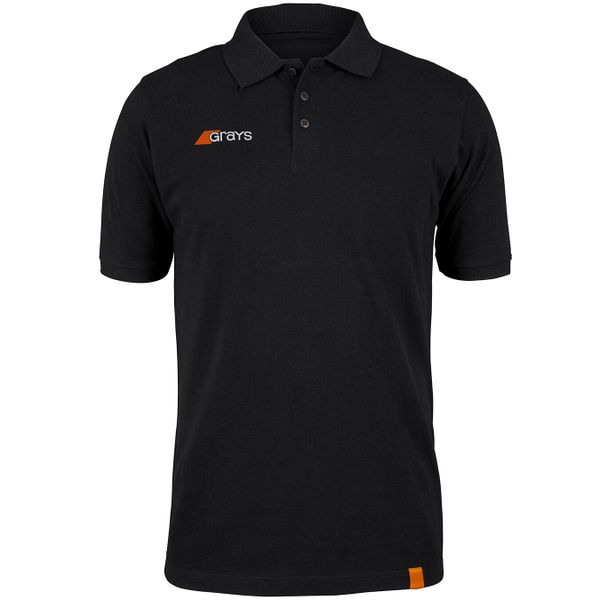Polo Grays Hockey Tangent. Czarne koszulki polo męskie GRAYS, m, bez wzorów, bez kołnierzyka, bez ramiączek. Za 195.50 zł.