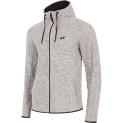Polar męski PLM302 - chłodny jasny szary melanż. Bluzy z polaru męskie 4f. Za 99.99 zł.
