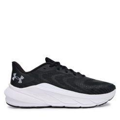 Buty do biegania Under Armour. Czarne buty do biegania męskie Under Armour, bez wzorów, bez zapięcia, do biegania. Za 399.99 zł.