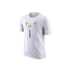 Koszulka sportowa męska Nike Nba New Orleans Pelicans. Białe t-shirty sportowe męskie Nike, m, bez wzorów, z bawełny, sportowe, bez ramiączek. Za 227.00 zł.